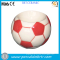 Footbal red ceramic Egg Holder